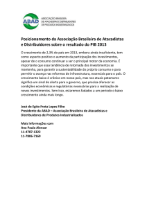 Posicionamento da Associação Brasileira de Atacadistas e
