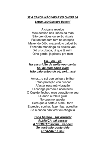 SE A CANOA NÃO VIRAR EU CHEGO LA Letra: Luiz Gustavo Busetti