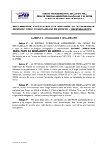 A Avaliação de Rendimento dos Internos levará em