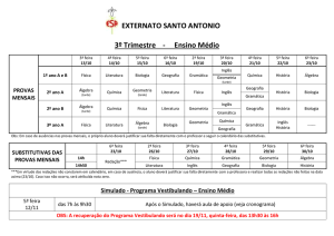 13/11 6ª feira - Externato Santo Antonio