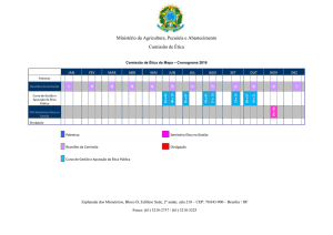 Calendário 2016 - Ministério da Agricultura