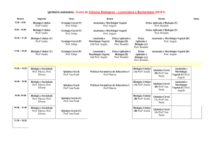 Horários 2015-1 - UNIPAMPA Cursos