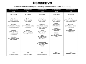 1º plantão pedagógico 2015 (pais e mestres) – unidade embaré