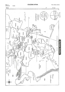 Mapa -1- COLÉGIO ATIVA Profs. Eliete e Danilo 04/02/2015 19:00h