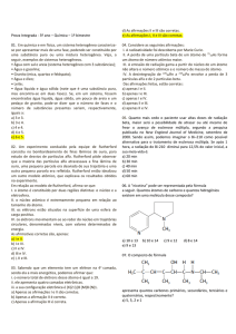 Prova Integrada - 3º ano – Química – 1º bimestre 01. Em química e