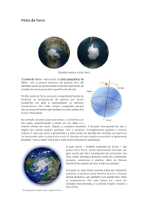 Polos da Terra, Equador, Coordenadas e Campo