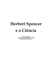 Herbert Spencer e a Ciência
