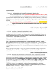 Rede nº 058 – 2017 Santo André, 03 / 04 / 2017 Senhores Diretores