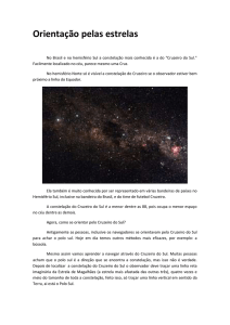 Resumo 6º ano – 01 – Orientação pelas estrelas e
