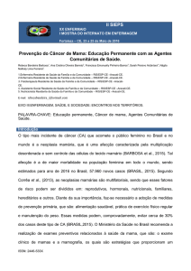 Prevenção do Câncer de Mama: Educação Permanente com