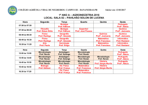 LOCAL: Sala 03 – PAVILHÃO SOLON DE LUCENA