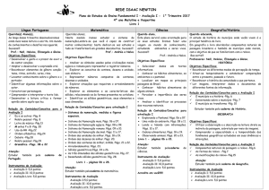 Plano de estudo 4º ano