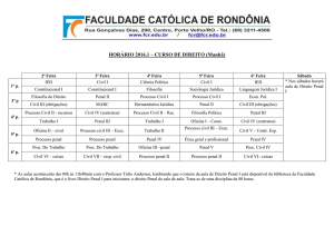 HORÁRIO 2016.1 – CURSO DE DIREITO (Manhã)