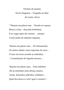 Trechos do poema NAVIO NEGREIRO