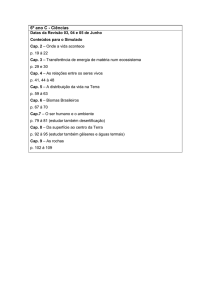 6º ano C - Ciências Datas da Revisão 03, 04 e 05 de Junho