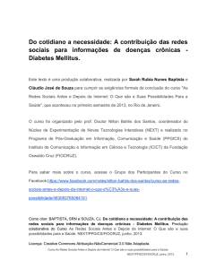 A contribuição das redes sociais para informações de doenças