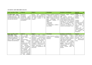 ARRECADAÇÃO IDH - Assessoria de Educação a Distância