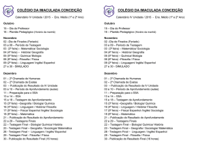 Ens Médio IV unidade 2015 - Colégio Imaculada Conceição Recife