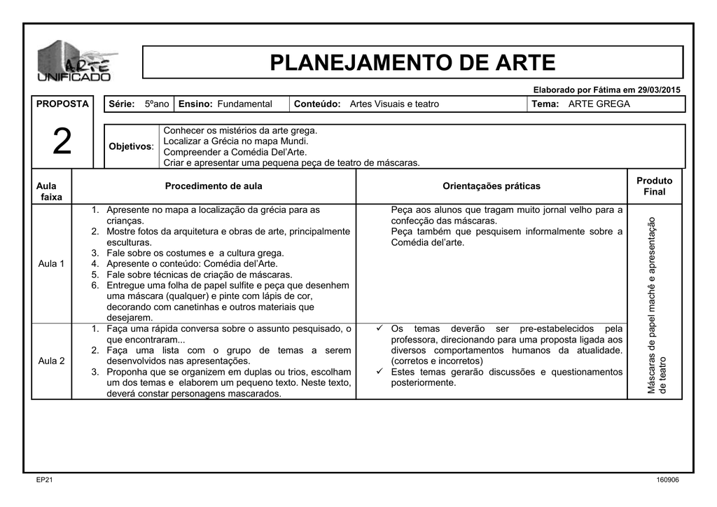 Apostila De Artes Plano De Aula Artes Atividades De Artes Visuais