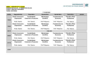 2º semestre de 2016