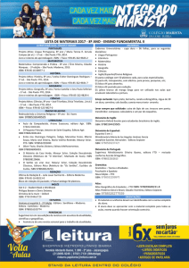 8º ano – Ensino Fundamental 2017