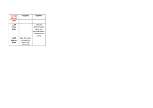 MARÇO 6º Ano Geografia Espanhol ABRIL 11/04 Terça