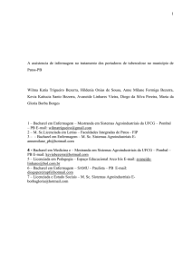 A assistencia de infermagem no tratamento dos portadores de