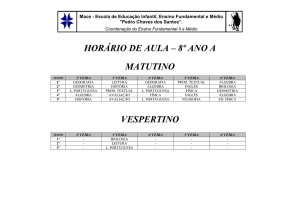 horário de aula