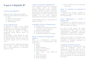 a Hepatite B? - Unidade Local de Saúde de Matosinhos