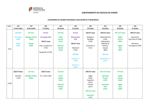 calendário - Agrupamento de Escolas de Aveiro