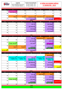 2ª série do ensino médio 1º semestre - 2015