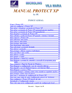 INSTRUÇÕES PARA UTILIZAÇÃO DO