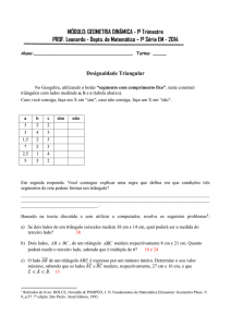 Depto. de Matemática – 1ª Série EM - 2014
