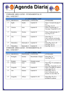 Agenda diaria 6AM e 6BM