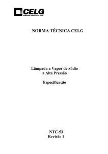 Lâmpada a Vapor de Sódio a Alta Pressão