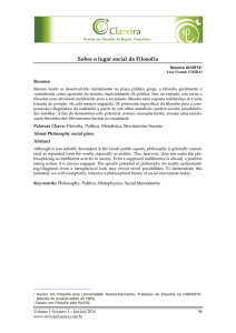 Baixar este arquivo PDF - Clareira - Revista de Filosofia da Região