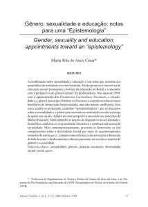 Gênero, sexualidade e educação: notas para uma