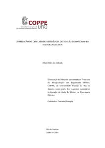 Otimização de Circuito de Referência de Tensão de