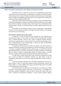 A Economia Internacional e Seus Reflexos na Economia Brasileira