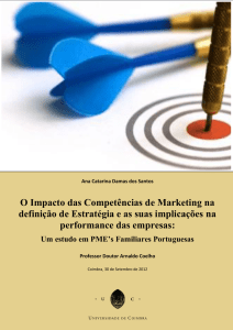 O Impacto das Competências de Marketing na definição de
