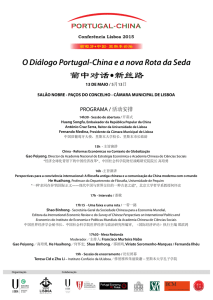 O Diálogo Portugal-China ea nova Rota da Seda