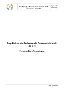 Arquitetura de Software de Desenvolvimento da STI