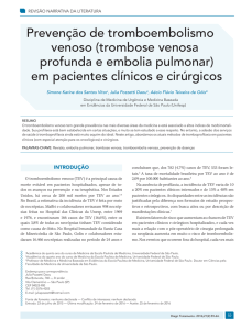 Prevenção de tromboembolismo venoso (trombose venosa