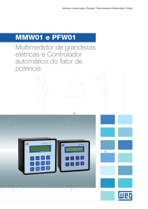 MMW01 e PFW01 Multimedidor de grandezas elétricas e