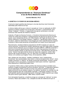Compreendendo as &ldquo;Doen&ccedil;as Gen&eacute;ticas&rdquo; &agrave; luz da Nova Medicina