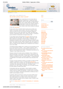 C&eacute;rebro Melhor | Jogos para o C&eacute;rebro | Gin&aacute;stica Cerebral |