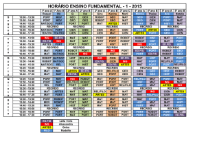 horário ensino fundamental - 1 - 2015