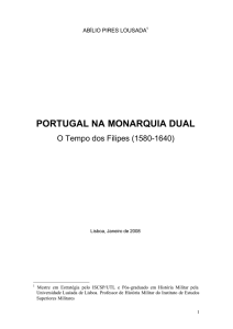 Portugal na Monarquia Dual. TCor Lousada