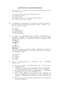 QUESTÕES DE JAVA – PS-CAP/08