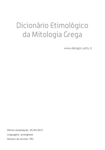 Dicionário Etimológico da Mitologia Grega